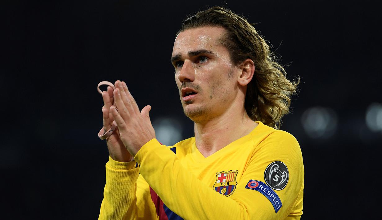 5. Antoine Griezmann (80 juta euro) - Performa Antoine Griezmann bisa dibilang masih belum mencapai puncaknya di awal musim ini bersama Barcelona. Pemain asal Prancis ini baru mencetak dua gol dari delapan penampilannya di Liga Spanyol saat ini. (AFP/Filippo Monteforte)