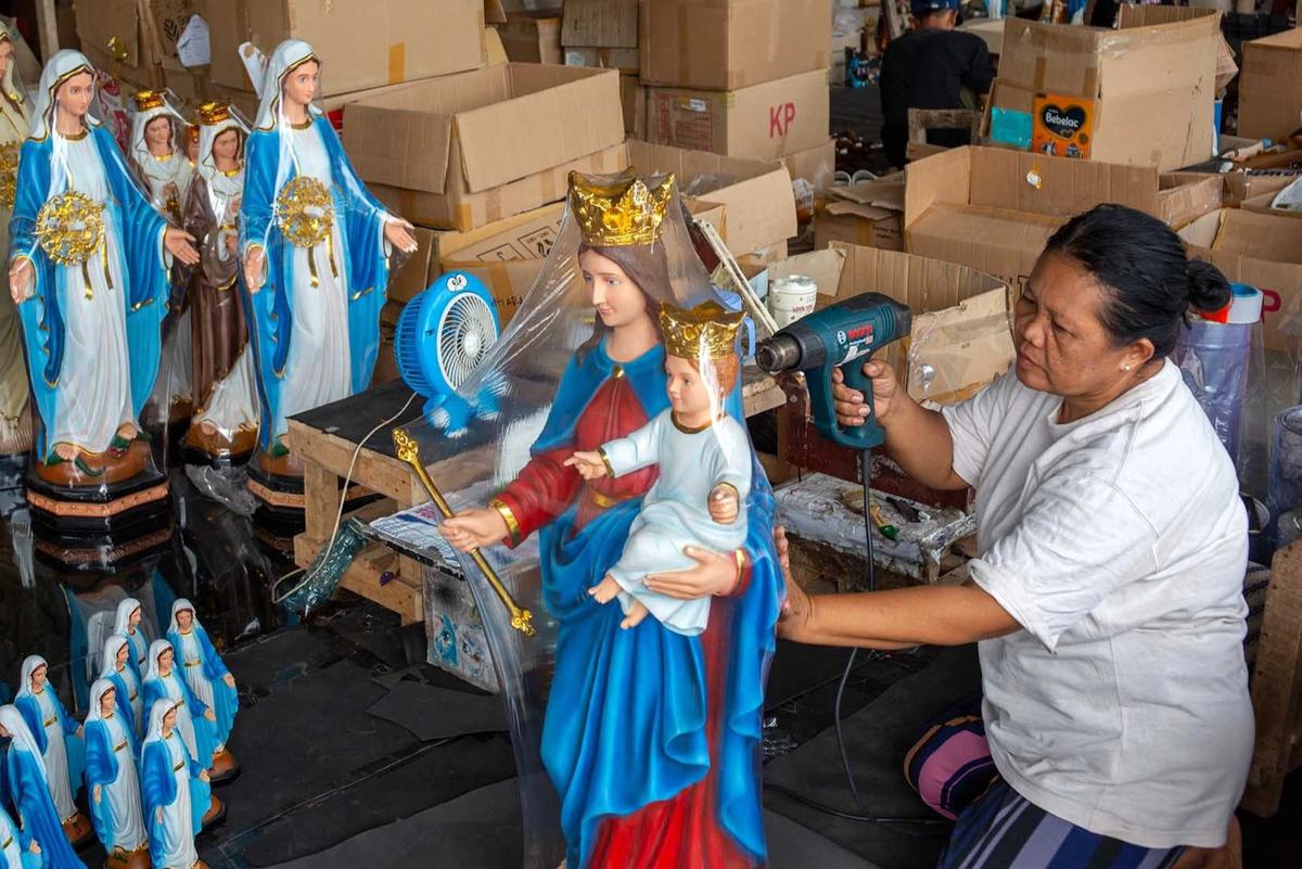 Produksi Patung Rohani di Bantul Meningkat Jelang Natal