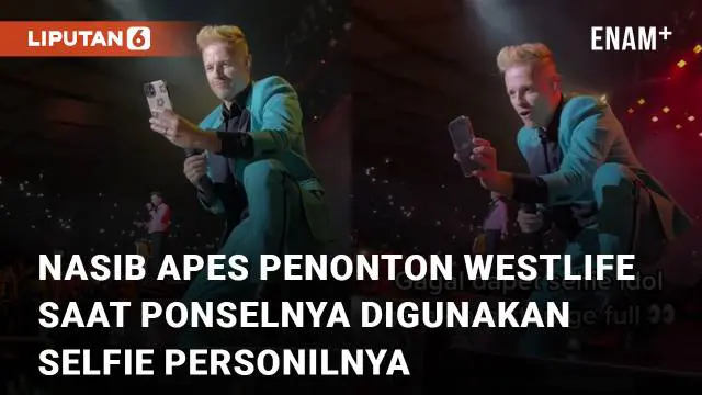 Nasib kurang beruntung dialami oleh seorang penonton konser Westlife karena memori ponselnya penuh saat digunakajn selfie personilnya