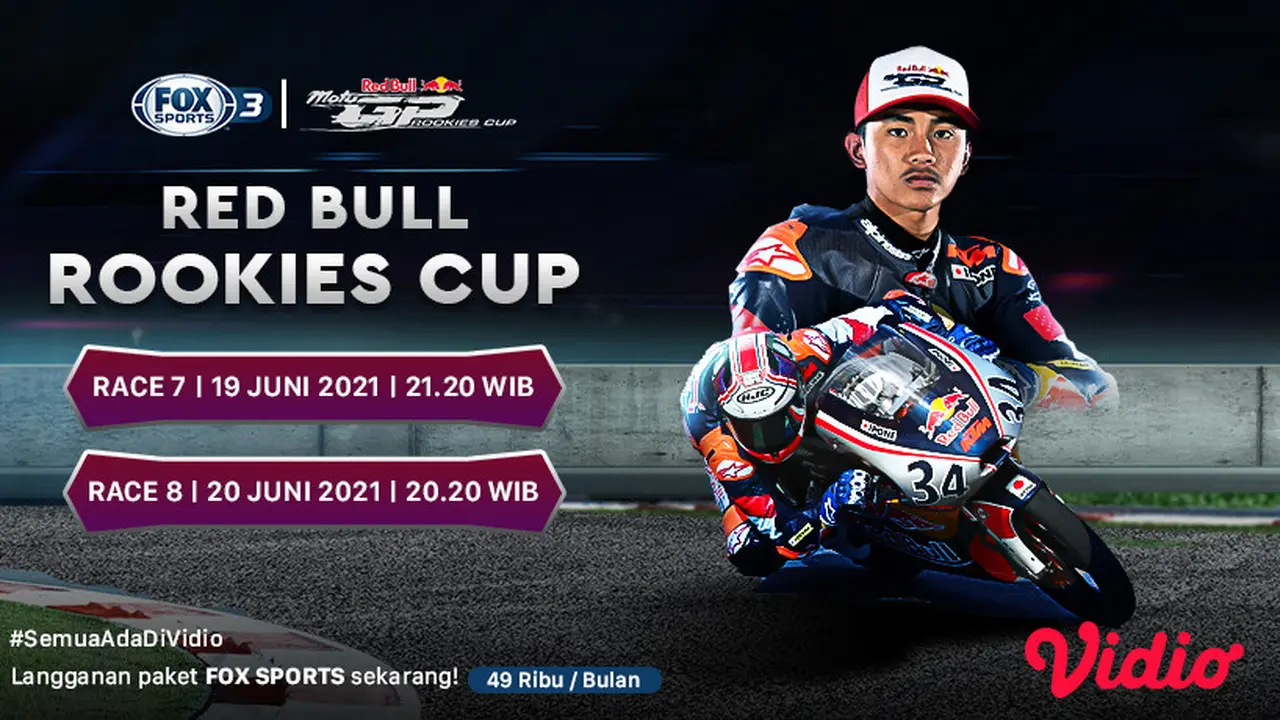 Jadwal dan Live Streaming Red Bull Rookies Cup 2021 Seri Jerman 19-20 Juni di FOX Sports