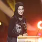 Aktris Nabila Syakieb dalam menerima nominasi pemeran wanita terpuji serial televisi dalam ajang Festival Film Bandung 2016, Bandung, Sabtu (24/9/16)