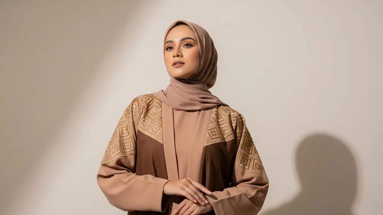 Model Gamis Abaya Syar'i 2025 Warna Earth Tone