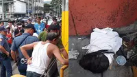 (Foto : Pilipino News) Penemuan potongan kepala yang terbungkus kain putih bikin geger warga di salah kota metropolitan Manila.