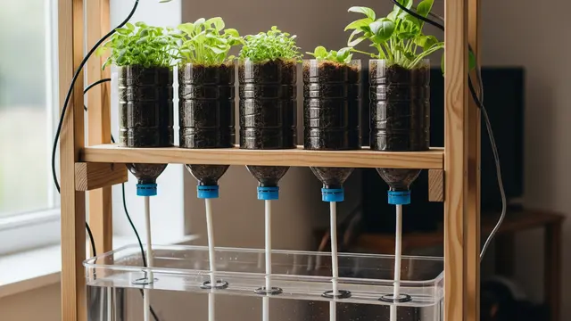 Desain Kebun Hidroponik Estetik Pakai Botol Bekas ala Zero Waste/Gemini AI