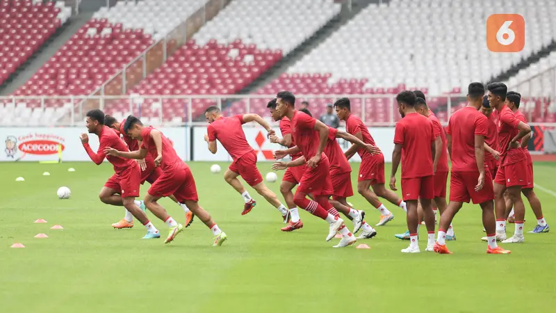 Foto: Mengintip Sesi Latihan Terakhir Timnas Indonesia Jelang Laga Perdana Kontra Kamboja di Piala AFF 2022