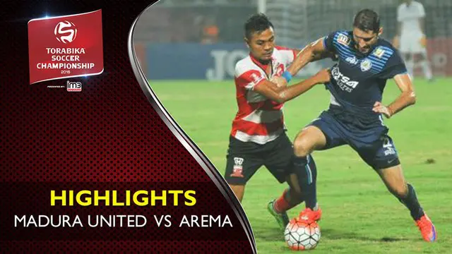 Video highlights Torabika Soccer Championship 2016 antara Madura United melawan Arema Cronus yang berakhir dengan skor 0-0 di Stadion Gelora Bangkalan, Madura pada hari Jumat (6/5/2016).
