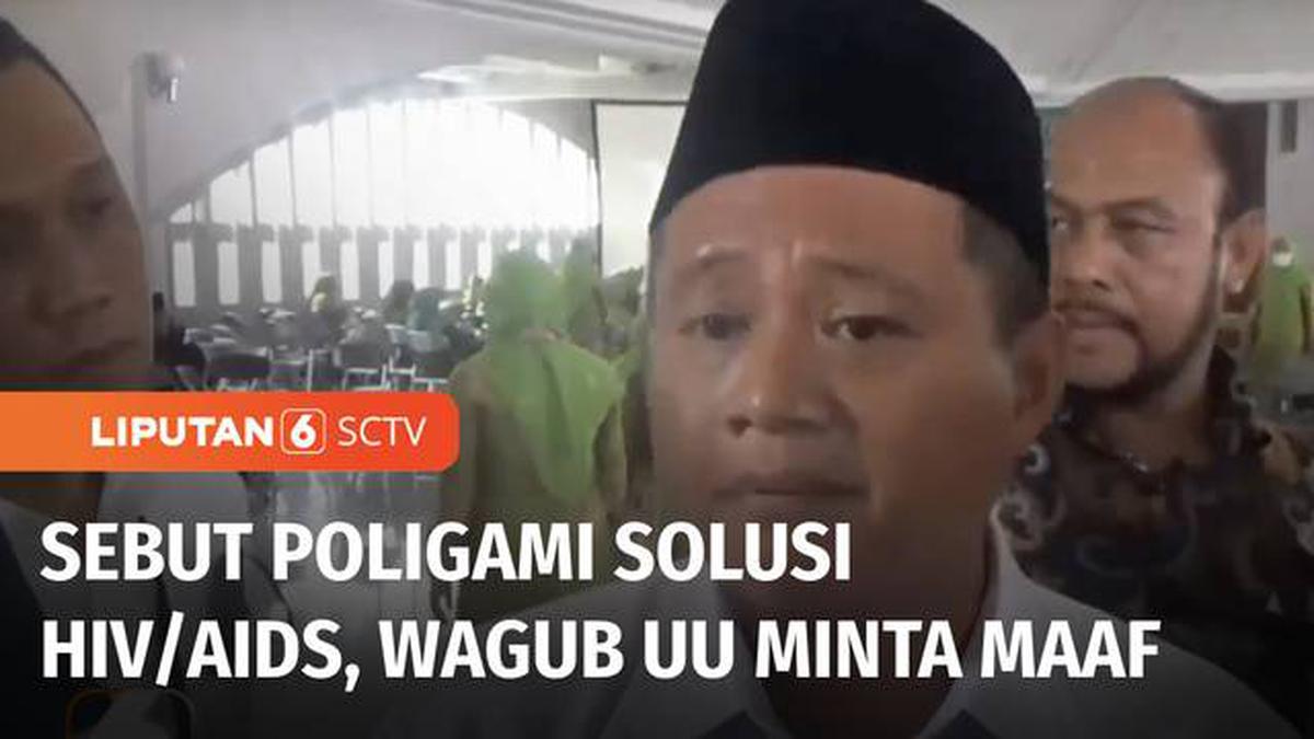 VIDEO: Sebut Poligami dan Pernikahan Dini Solusi Cegah HIV/AIDS, Wagub ...