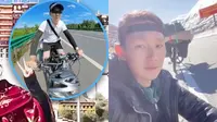 Pria Ini Nekat Bersepeda 4.400 Km Demi Rujuk dengan Istri, Kisahnya Dramatis