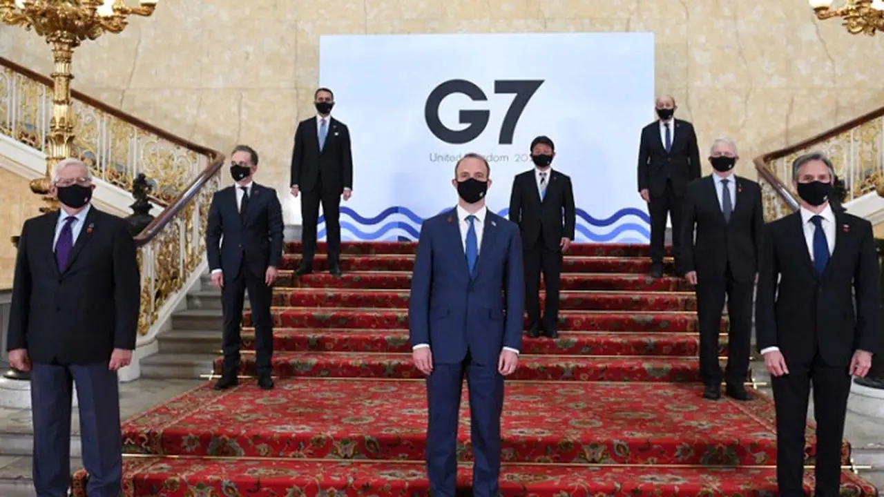 Para Menlu negara kelompok G7 di London, Inggris (AP)