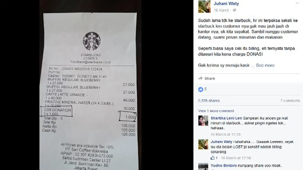 Protes Netizan, Kedai Kopi Ternama Dianggap Curi Uang Warga