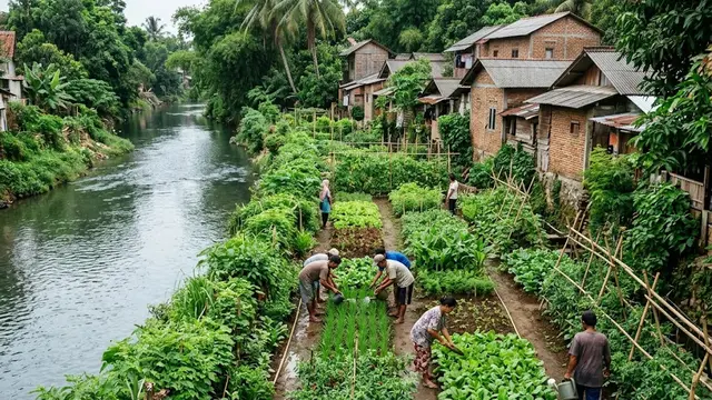 Transformasi Lingkungan Kumuh Menjadi Ruang Hijau Produktif