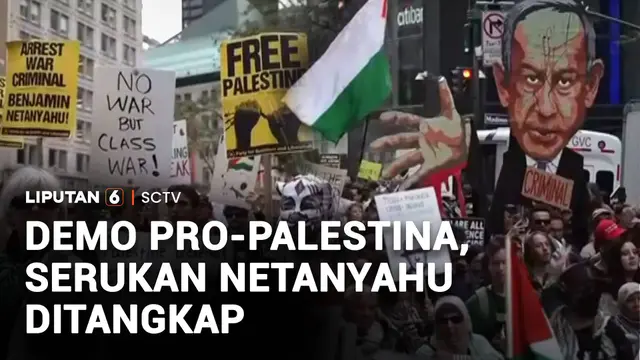 Aksi Pro-Palestina di New York Kecam Perang Gaza, Serukan Penangkapan Netanyahu
