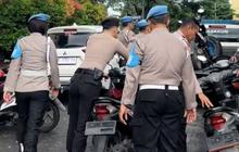 Banyak Anggota Polisi Pakai Motor Tidak Pakai Plat Nomor, Langsung Dirazia Provos