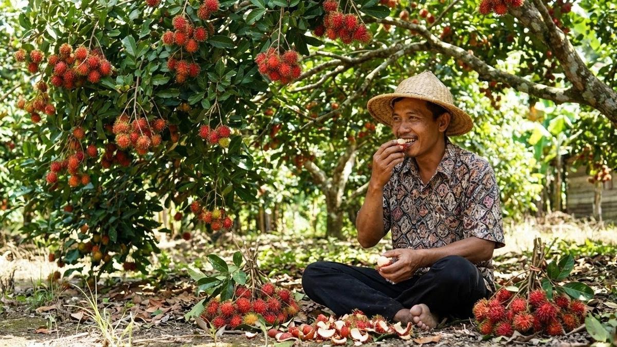 7 Tips Supaya Buah Rambutan Berbuah Manis, Daging Ngelotok Panen Melimpah