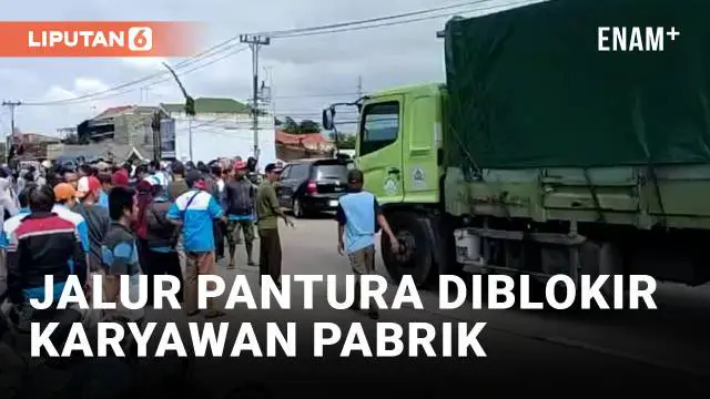 Ratusan karyawan pabrik tekstil di Pekalongan, Jawa Tengah memblokir Jalur Pantura. Mereka menuntut pihak perusahaan segera membayarkan gaji selama tiga bula terakhir dan segera memberikan tunjangan hari raya.