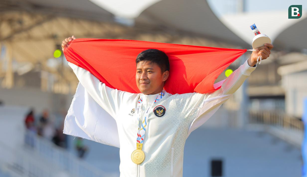 Total Indonesia meraih empat medali emas pada nomor recurve cabor panahan ajang SEA Games 2025. Sebelum Riau Ega Agata Salsabilla, Diananda Choirunisa meraih emas di nomor Individual Recurve Putri.  (Bola.com/Bagaskara Lazuardi)