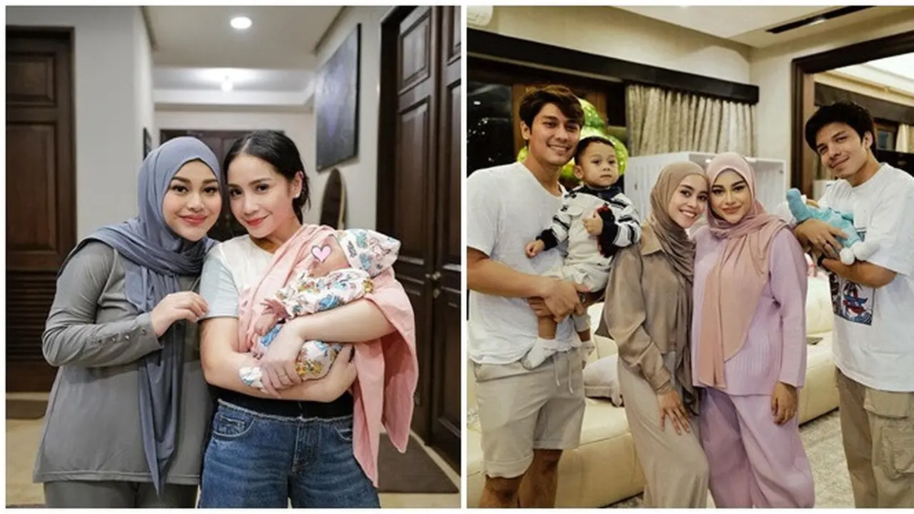 6 Potret Artis Jenguk Anak Aurel Hermansyah, Usia Baby Azura Sudah 1 Bulan