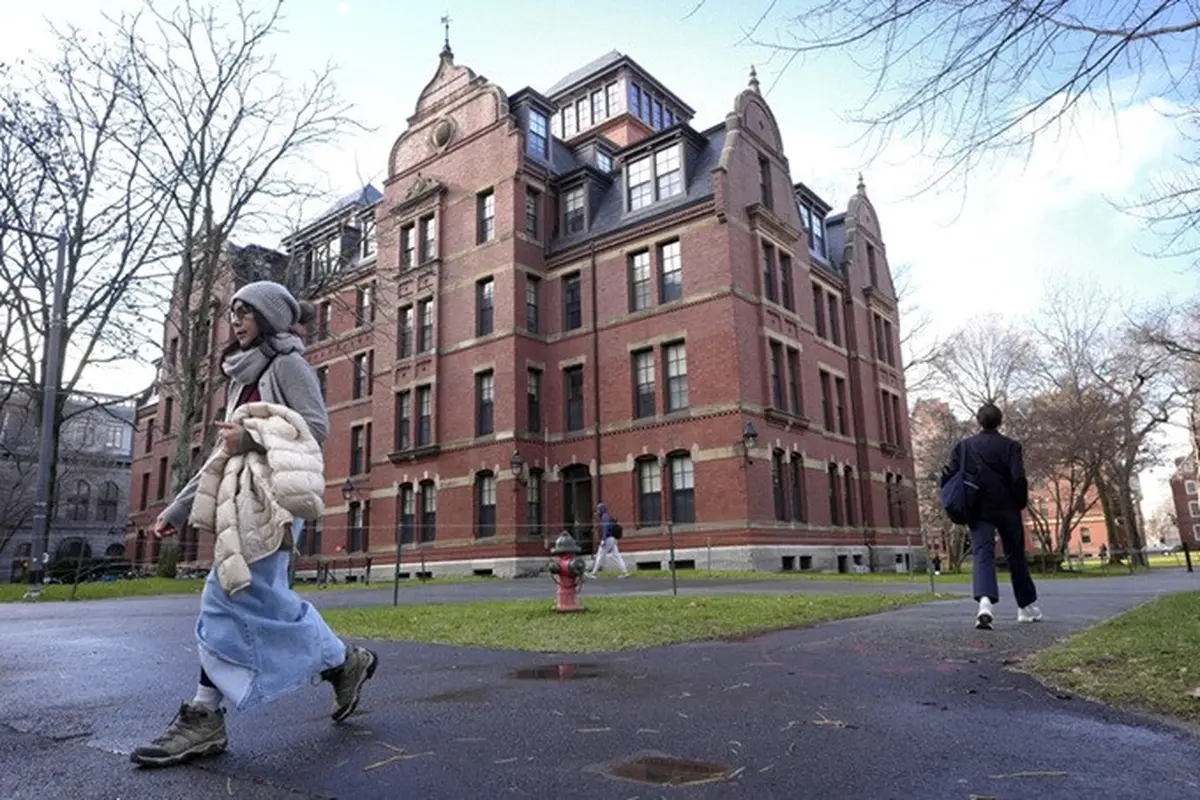 Kampus Harvard University di Cambridge, Massachusetts, Amerika Serikat pada 17 Desember 2024.