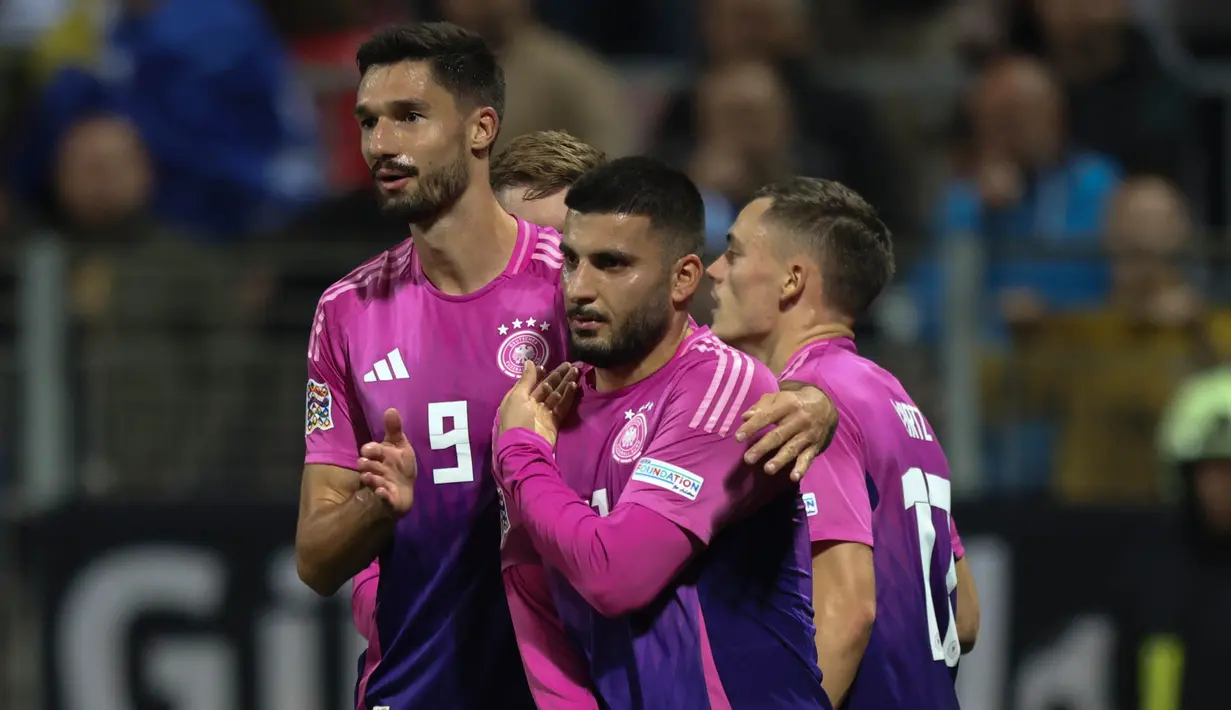 Tekanan Jerman membuahkan hasil, Deniz Undav berhasil menggetarkan jala gawang Bosnia pada menit ke-30 dan 36. (AP Photo/Armin Durgut)