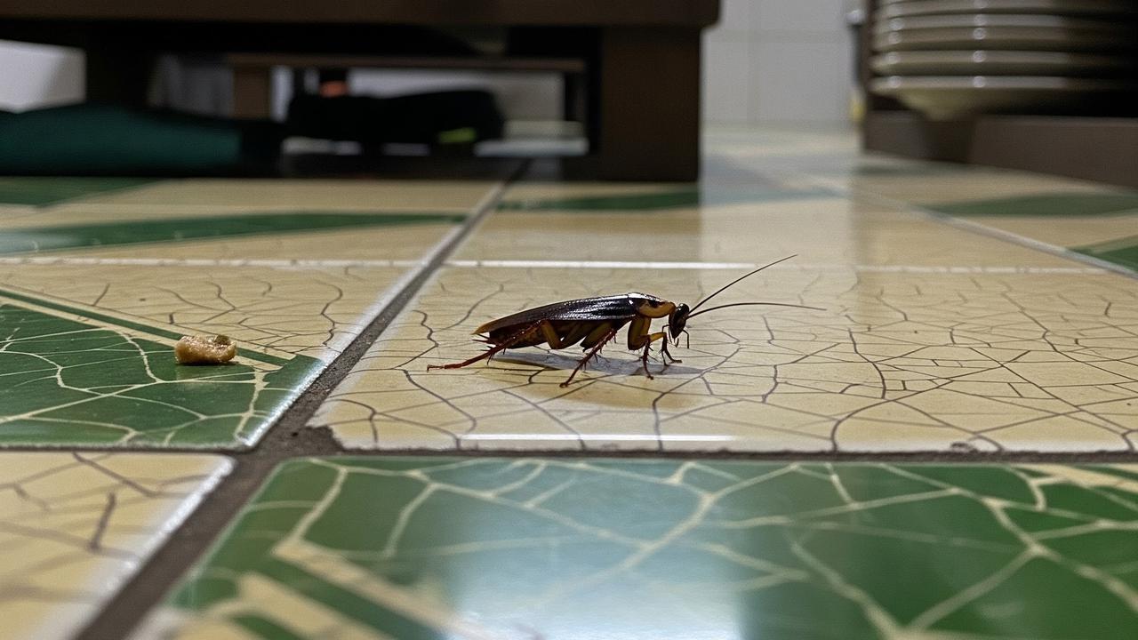 Ilustrasi Kecoa di Dapur