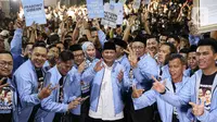 Prabowo Subianto mengucapkan rasa syukur atas dukungan yang diberikan Matahari Pagi pada dirinya. (Liputan6.com/Faizal Fanani)