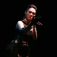 Mulan Jameela tampil di Kampung GaSS. (Deki Prayoga/Bintang.com)