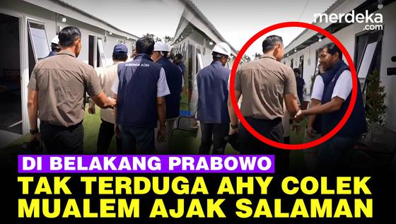 Momen Tak Terduga, Menko AHY Colek Gubernur Mualem Ajak Salaman