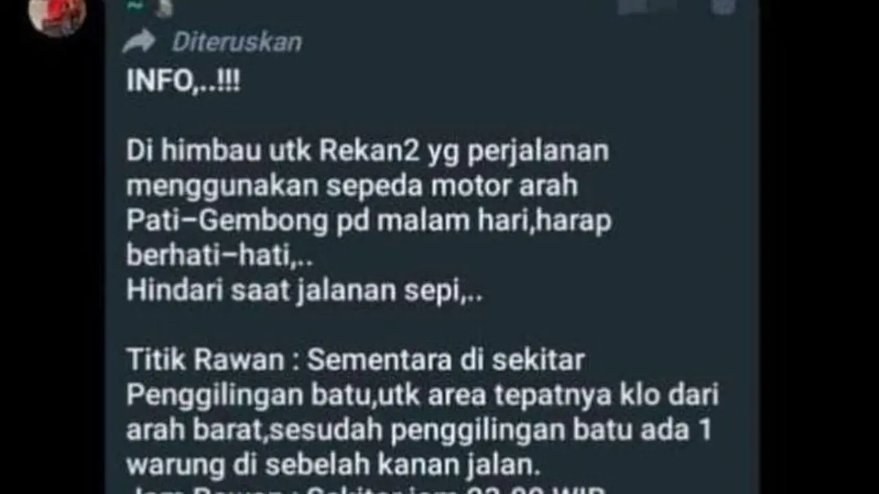 Kemunculan pesan berantai melalui WhatsApp dan grup Facebook New Wajah Gembong. (Liputan6.com/Ist)