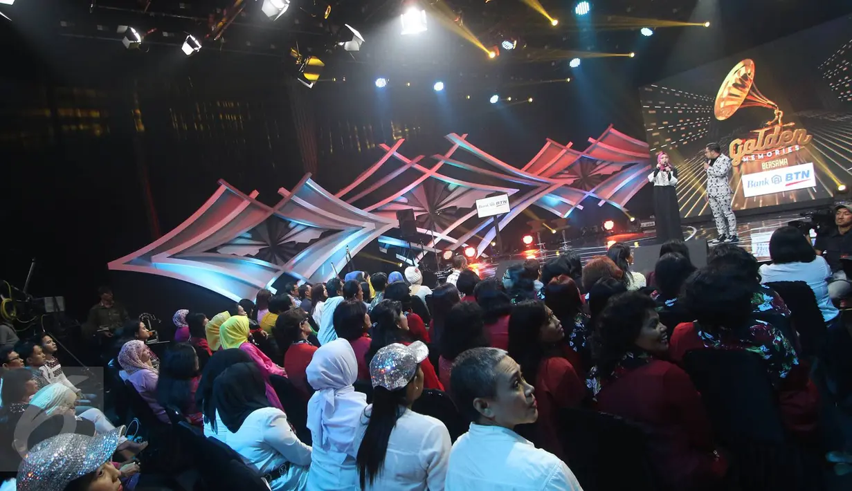 Suasana Golden Memories Indosiar bersama Bank BTN di Studio 1 Indosiar, Daan Mogot, Jakarta, Sabtu (03/12). (Liputan6.com/Immanuel Antonius)