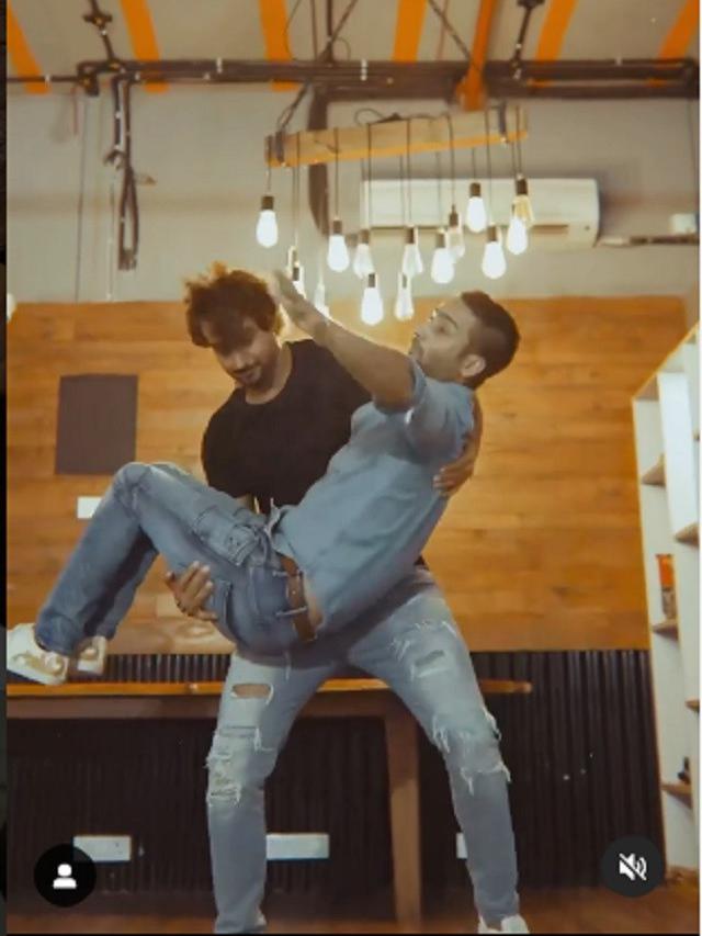 Reuni Shaheer Sheikh - Sourabh Raaj Jain pemain Mahabharata (Foto: Instagram/sourabhraaj.jain)