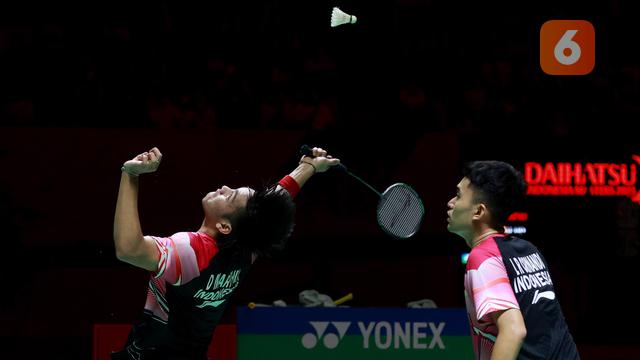 Foto: Leo Rolly Carnando/ Daniel Marthin Juara, Indonesia Pastikan Dua Gelar di Indonesia Masters 2023