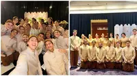 Potret Bridesmaid dan Groomsmen Thariq Halilintar – Aaliyah Massaid. (Sumber: Instagram/alghazali7)