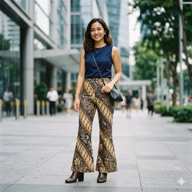 Model Celana Panjang Batik Wanita