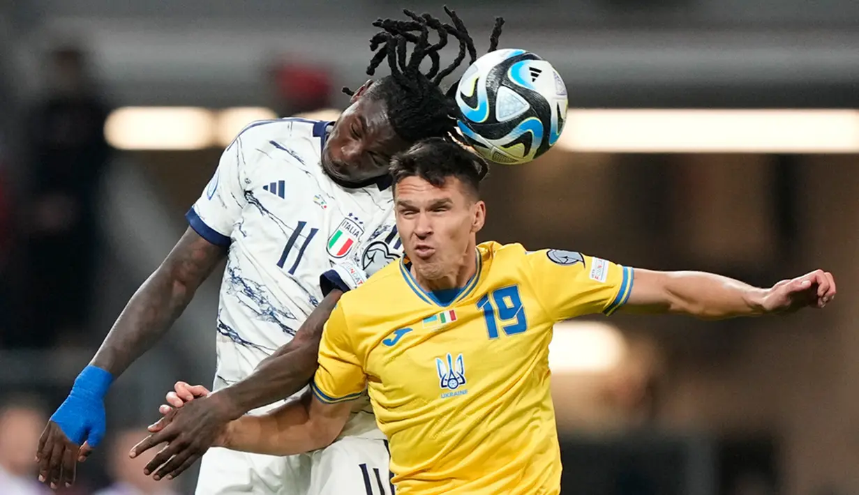 Italia dan Ukraina sama-sama berburu tiket langsung ke Euro 2024 dengan status runner up Grup C, sementara satu tiket sudah didapat Inggris yang memimpin klasemen. (AP Photo/Martin Meissner)