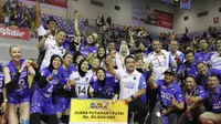 Jakarta Pertamina Fastron juara putaran pertama PLN Mobile Proliga 2023 setelah mengalahkan Jakarta BIN di GOR PSCC Palembang, Jumat (20/1/2023). Tim asuhan Eko Waluyo ini mengumpulkan 13 poin dari lima pertandingan. (foto: PBVSI)