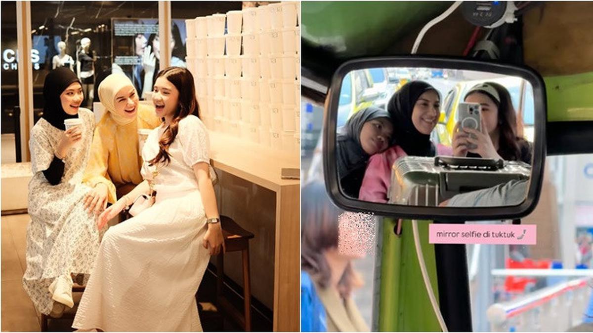 6 Potret Kebersamaan Irish Bella dan Dua Putri Sambungnya di Bangkok, Bak Sahabat