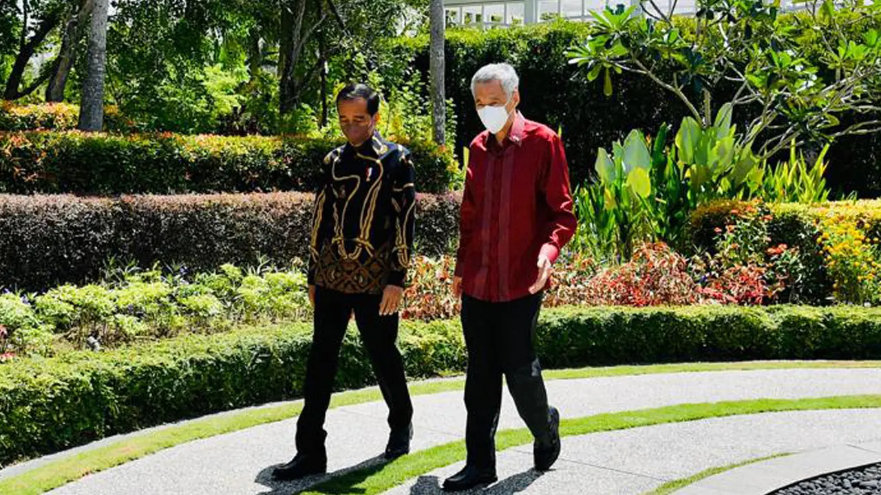 FOTO: Presiden Jokowi Terima PM Lee di Bintan