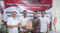 Sekretaris Pribadi (Sespri) Ibu Negara Iriana Jokowi, Sendi Fardiansyah mendaftarkan diri dalam penjaringan Partai Gerindra sebagai Calon Wali Kota Bogor. (Istimewa)