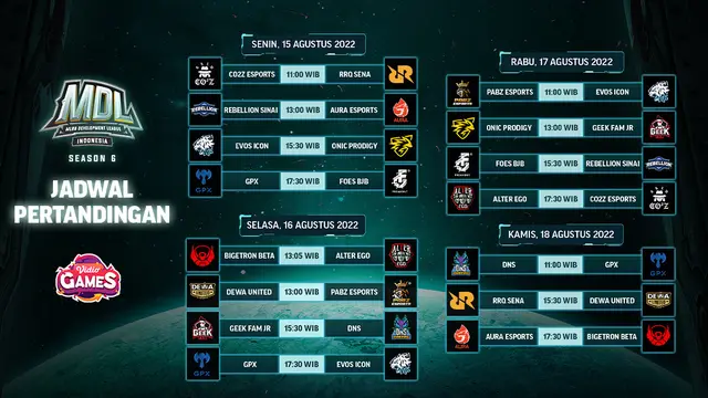 Link Live Streaming MDL Indonesia Season 6 Pekan Kedua di Vidio, 15-18 Agustus 2022
