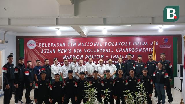 Pelepasan Timnas Bolavoli Putra U-16 menuju Asian Men's U-16 Volleyball Championship 2025