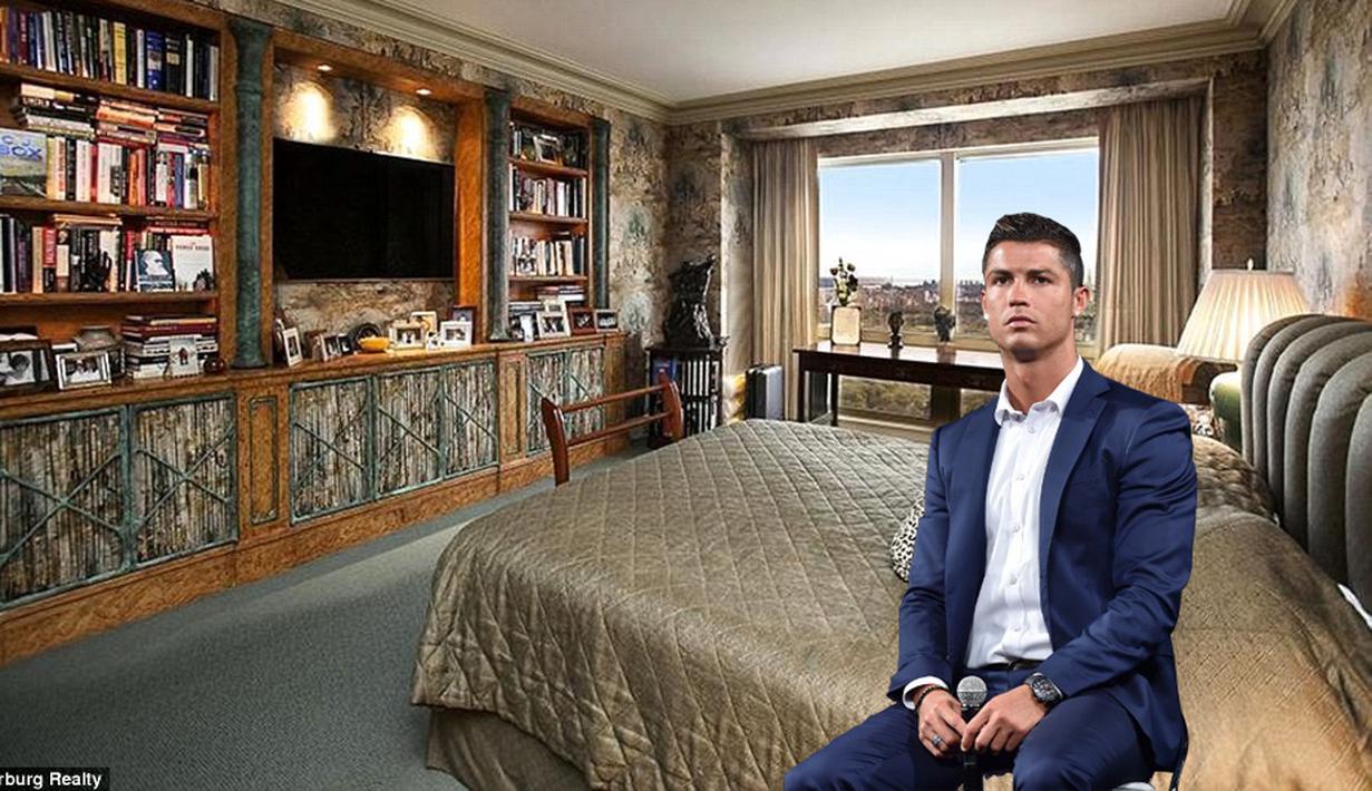Pemain superstar Real Madrid, Cristiano Ronaldo dikabarkan telah membeli sebuah apartemen mewah di Trump Tower, New York, senilai $ 18,5 juta atau setara Rp 255 miliar. (@warburg realty) 
