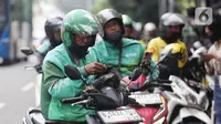 Kenaikan tarif ojek online (ojol) atau daring ini bergantung pada zona operasional layanan di masing-masing wilayah. (Liputan6.com/Angga Yuniar)