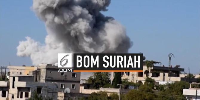 VIDEO: Mencekam, Detik-Detik Bom Meledak di Permukiman Suriah