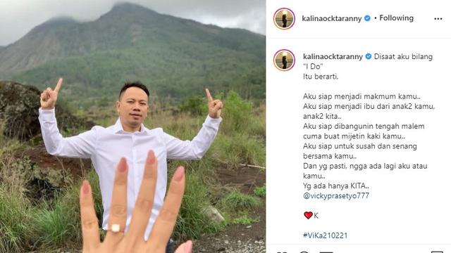 Kalina Ocktaranny - Vicky Prasetyo (Foto: Instagram/@kalinaocktaranny)