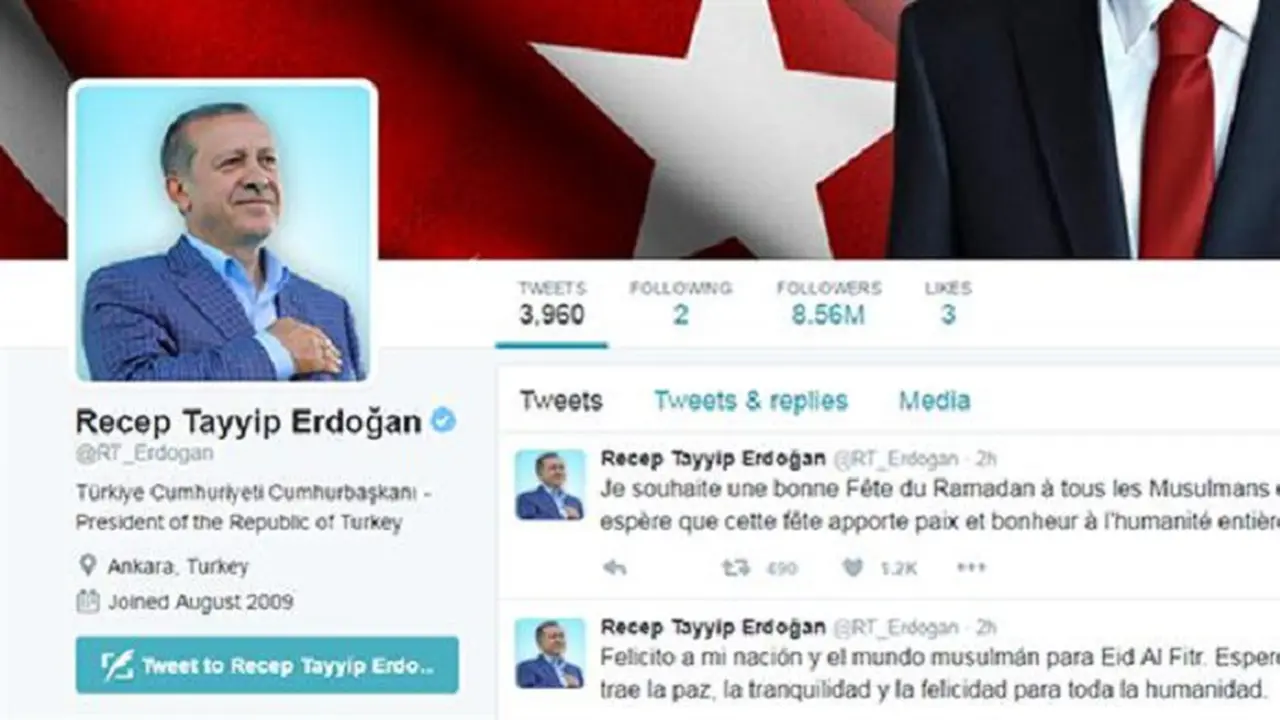 Presiden Turki ucapkan selamat Idul Fitri melalui akun Twitternya