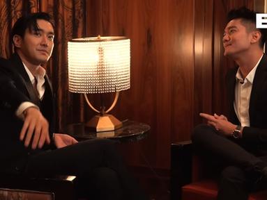 Boy William dan Choi Siwon akhirnya bertemu untuk pertama kalinya. (Foto: YouTube/ 
BW.)