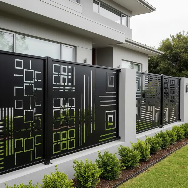 Tren Pagar Besi Laser Cut 2025 (Image by Gemini AI)