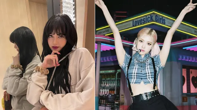 Rose dan Lisa Blackpink. (Instagram/ lalalalisa_m - roses_are_rosie)