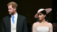 Penampilan Pangeran Harry dan Meghan Markle setelah menikah. (DOMINIC LIPINSKI / POOL / AFP)