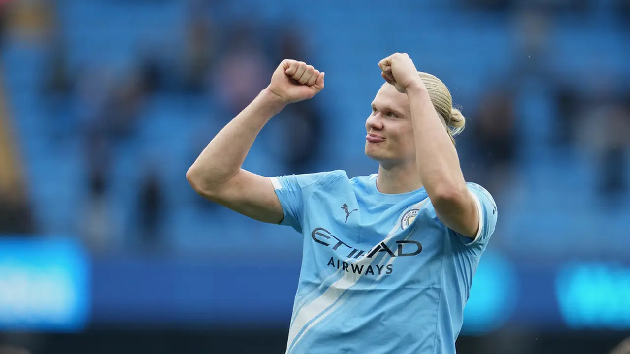 Penyerang Manchester City, Erling Haaland